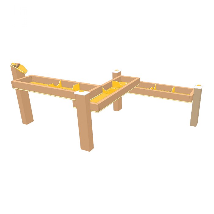 Alternate Image #1 of Triple Water Trough Zig-Zag - In-Ground Mount