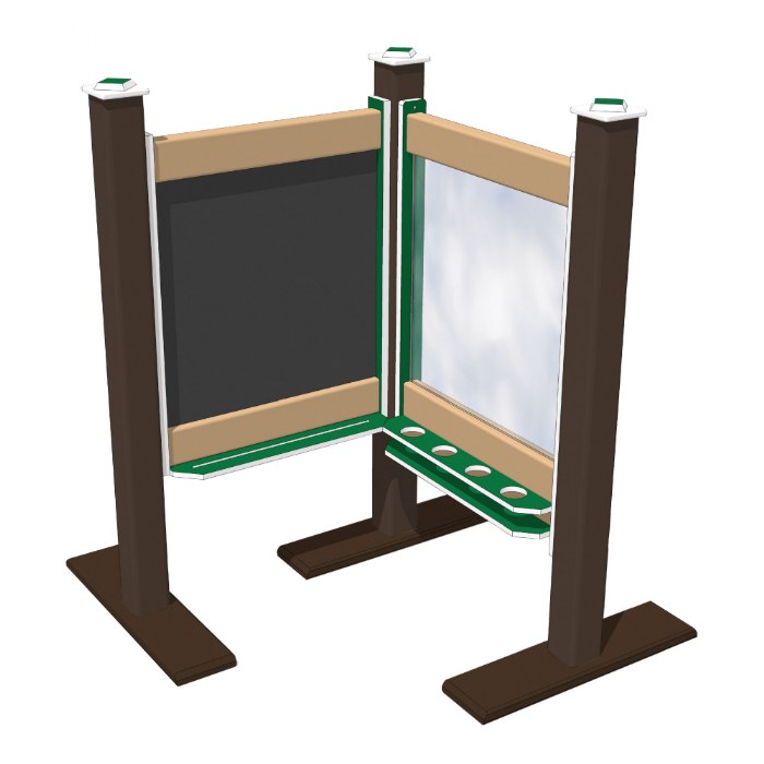 Primary Image of Magnetic Chalkboard and Paint Panel - Portable