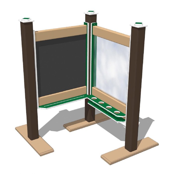 Primary Image of Magnetic Chalkboard and Paint Panel - Portable