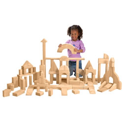 Durable Wooden Unit Blocks for Block Play