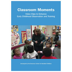 This DVD is an instructional, interactive DVD developed by Devereux. It includes 28 video clips from actual early childhood classrooms in these six categories: Prevention in Action, Positive Guidance in Action, Learning Opportunities, Developing Observation Skills, Case Study Pre-Intervention, and Case Study Intervention. Training guide is downloadable and printable directly from the DVD.