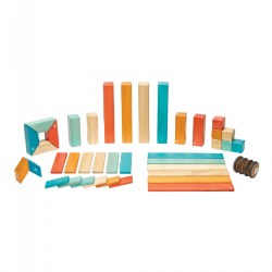 Image of Tegu Sunset Magnetic Wooden Blocks - 42 Pieces