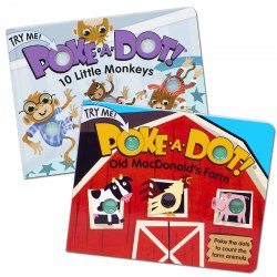 Poke-A-Dot® Monkey & Farm Book Set