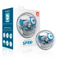 5 years & up. Learn the language of tomorrow with Sphero the playful, programmable robot! The Sphero SPRK+ Robot inspires curiosity, creativity, and inventions through connected play and coding! Learn programming, complete hands-on activities, and share your creations with the community using the Sphero Edu app. Robot and app introduce STEM concepts by combining robotics and coding. Program your bot to navigate a maze, program a painting, mimic the solar system, and more. The possibilities are endless! Features Bluetooth® SMART and strong scratch resistant UV coating. The Sphero Edu app is available for download in the App Store, Google Play. Chrome Store, and Kindle Store. Included: Sphero SPRK+ Robot, Inductive charging base with USB charging cable, Maze tape, 3260 Degree protractor and sticker sheet, and the Quick Start Guide.