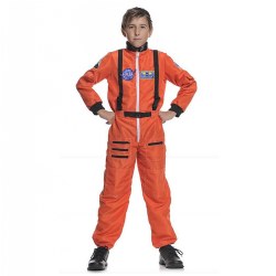 Child's Astronaut Dress Up Clothes- Orange Size 10 - 12