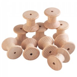 Toddler Wooden 35mm Spools - Set of 10