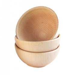 Toddler Play Wooden Heuristic Bowls - Set of 3