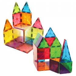 Magna-Tiles® 32 Piece Clear Colors & 15 Piece Stardust Set