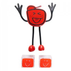 Red Glo Pals Character - Sammy & 2 Red Glo Cubes