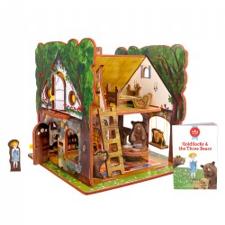 Goldilocks and the Three Bears 3D Puzzle - Book and Toy Set - Playful Details