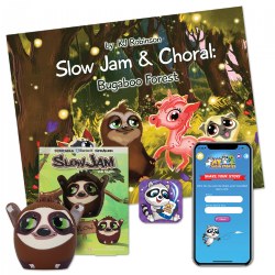 My Audio Pet Bluetooth® Speaker 5.0 - Slow Jam The Sloth - Bundle Includes Book
