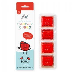 Glo Pals Light Up Water Cubes - Red