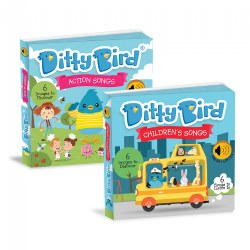 Ditty Bird - Children's and Action Songs Books - Set of 2