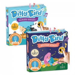 Ditty Bird Bedtime and Nursery Rhyme Song Books - Set of 2