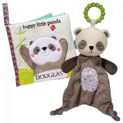 Happy Little Panda Teether & Crinkle Cloth Activity Book