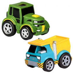 Pull-Back Dump Truck and Tractor
