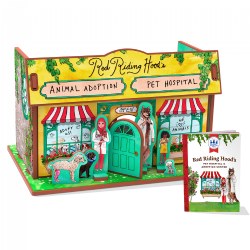 Red Riding Hood's Animal Hospital 3D Puzzle - Book and Toy Mini Set - 3 in 1 - Book, Build, Play