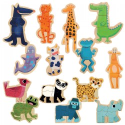 Magnetic Animal Puzzles