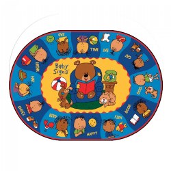 Image of Sign Say & Play™ Rug - 6'9" x 9'5" Oval