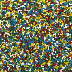 3 years & up. A great sensory alternative to sand, oatmeal, or rice! These colorful polypropylene plastic pellets are non-allergenic and incredibly fun to play with. Fill your sand and water tables, sand boxes, and more with the pellets and add water to watch them float. Create crazy art projects without as much mess or fuss as sand! Scoop® not included. Easily sanitize by soaking Kidfetti® in a bleach/water solution and rinse with clear water. Strain Kidfetti® with a sieve to remove excess water and allow drying. Approximately 10 pound bag.