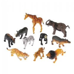 Jungle Animal Figures - 10 Pieces