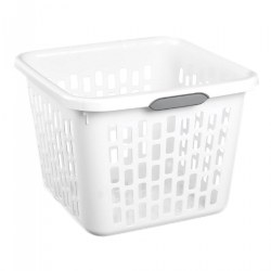 Image of Bushel Square Laundry Basket - White