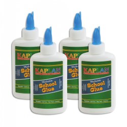 4-oz Kaplan Washable School Glue - Set of 4