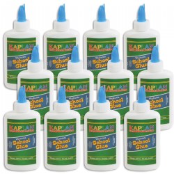 Image of 4-oz Kaplan Washable School Glue - Set of 12