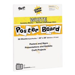Image of White Posterboard - 50 Sheets