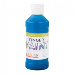 Image of Washable 16 oz. Fluorescent Finger Paint - Blue
