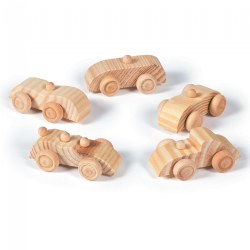 Unfinished Wood Cars - 12 Pieces