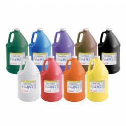 Image of Kaplan Kolors Washable Tempera Gallon - Set of 9