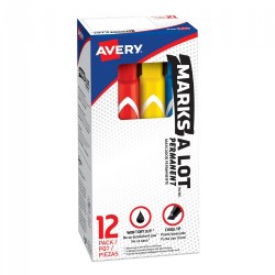 Avery Marks A Lot Markers - 12 Pack