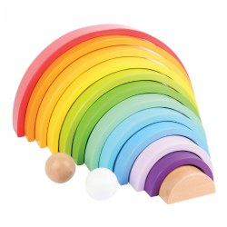 XL Wooden Rainbow with Wooden Balls