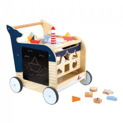 Wooden Whale Baby Walker and Activity Center