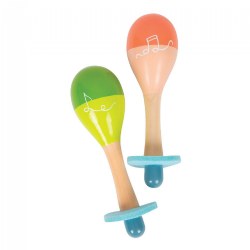 "Groovy Beats" Wooden Maracas Set