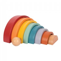 Wooden Rainbow Building Blocks