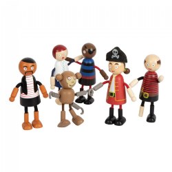 Image of Adventure Pirate Bending Dolls - Set of 6