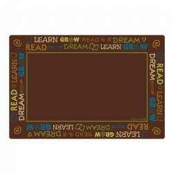 Image of Read to Dream Border Rug - Nature - Rectangle