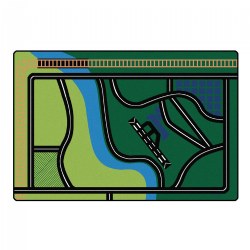 Image of Transportation Fun Rug - 6' x 9' Rectangle