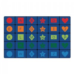 Image of Simple Shapes Seating Rug - 7'6" x 12' Rectangle