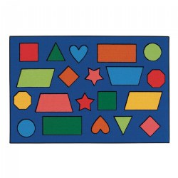 Image of Color Shapes KID$ Value Rug - 4' x 6' Rectangle