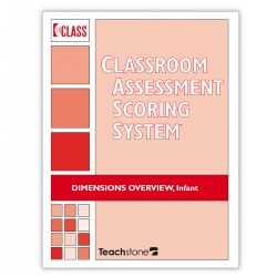 This tri-fold laminated sheet is a handy reference for users of the CLASS® Infant observation tool. Available in convenient packages of 5, this sturdy quick-sheet shows evaluators what to look for while observing each of the CLASS® Infant dimensions and scoring the tool. Set of 5.