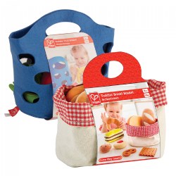 Toddler Felt Fruit & Bread Basket Set