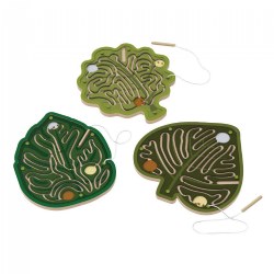 Nature's Paths Magnetic Leaf Mazes - Set of 3