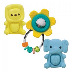 Teethimal Pop Pals with Spin & Rattle Teether