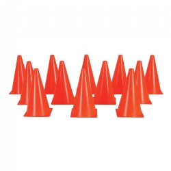 Orange Cones - Set of 12