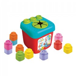 Image of Baby Soft Clemmy® Sensory Bucket - 15 Blocks