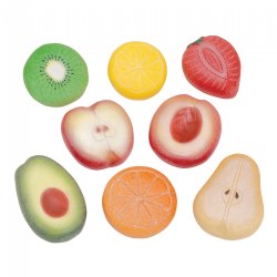 Sensory Play Stones: Fruit - 8 Pieces