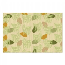 Image of Sense of Place Leaf Carpet - Green - 8' x 12' Rectangle